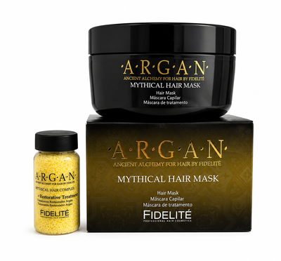 Combo Mythical Hair Mask Argan Fidelite Mascara capilar + ampolla 