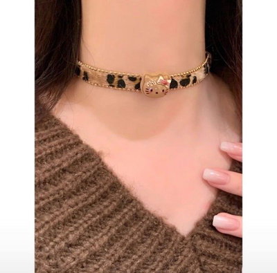 Chocker Kitty Brown