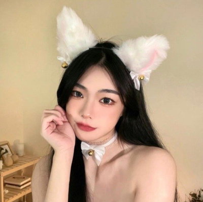 Vincha Orejitas Cute Blanco