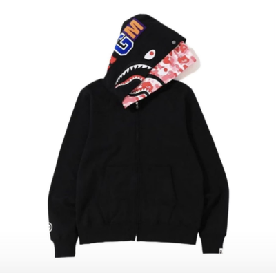 Campera Bape Shark Negro