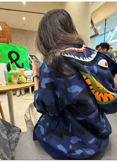 Campera Bape Shark Azul