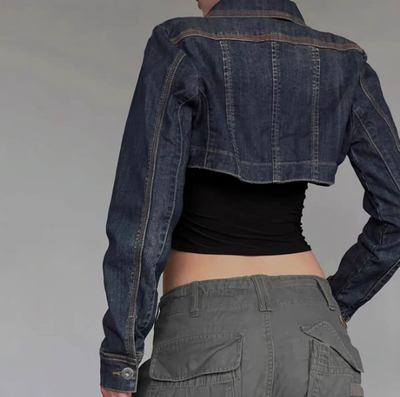 Campera Crop Denim