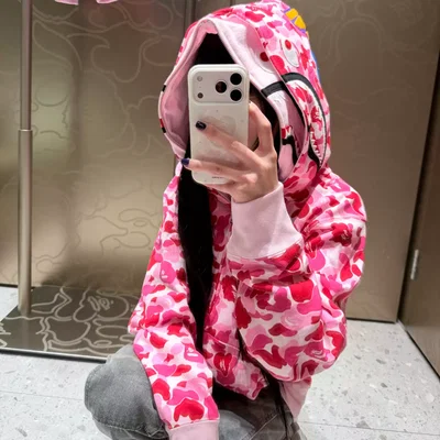 Campera Bape Shark Rosa