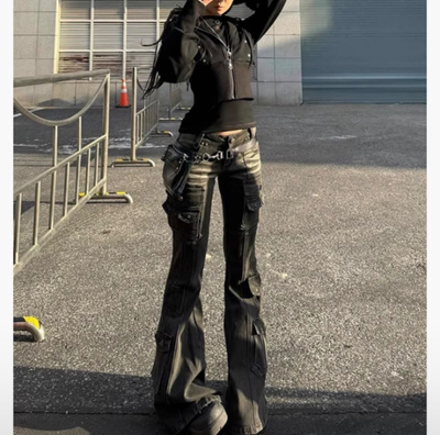 Jean Cargo Black [T.U] 