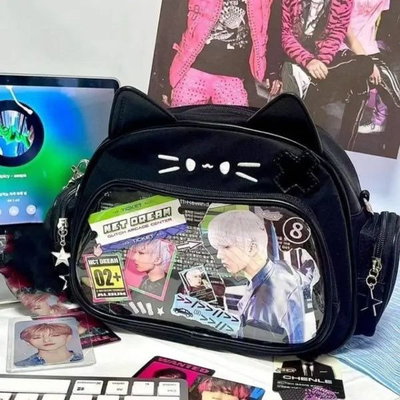 Bolso Mochila Ita Cat Black