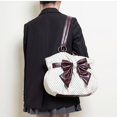Bolso Extra Ribbon Crema