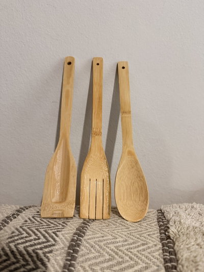 Utensilios de madera - GRABADO LÁSER GRATIS