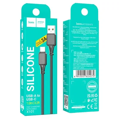 Cable Hoco USB-A a Tipo C - X101 Assistant silicone