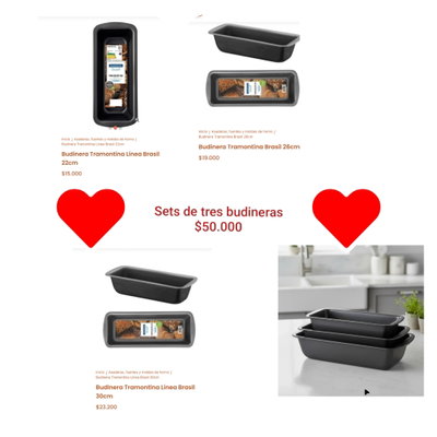 Set tres budineras