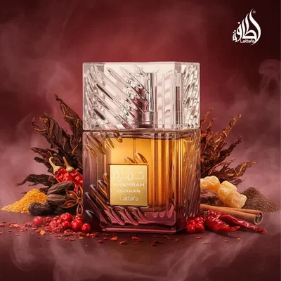 🔥 LATTAFA KHAMRAH DUKHAN EAU DE PARFUM 100 ML🖤UNISEX