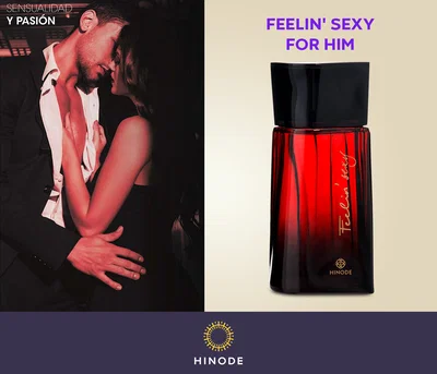 🖤 FEELIN SEXY FOR HIM HINODE 100 ML🖤FRAGANCIA CON FEROMONAS