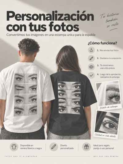 Remera Personalizada con Fotos – Diseño de Ojos
