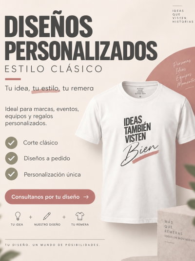 Remera Personalizada Corte Clásico