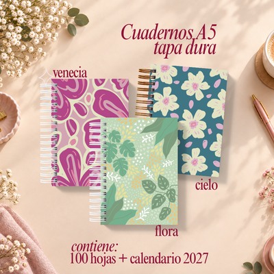 CUADERNOS A5 TAPA DURA
