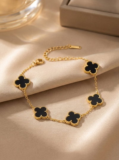 Pulsera Trébol Negro