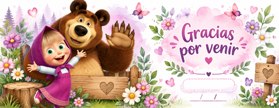 Tazas Plásticas - Masha y el Oso
