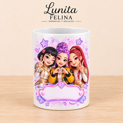 Vaso Lapicero Infantil- Guerreras K-Pop