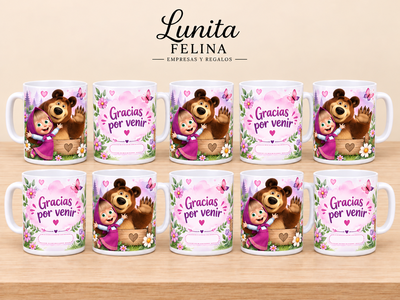 Tazas Plásticas - Masha y el Oso