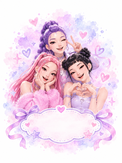 Vaso Lapicero Infantil- Guerreras K-Pop