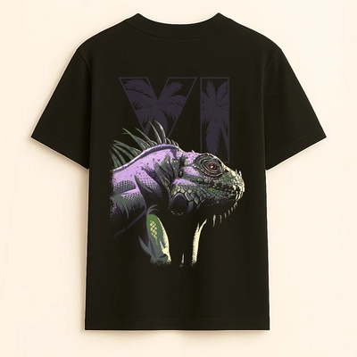 Remera Clásica "Iguana Halftone"