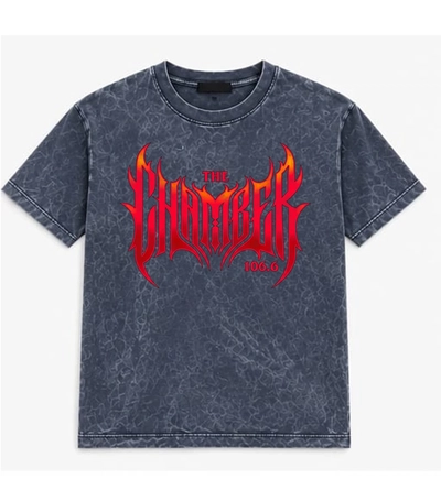 Remera Clásica Stone Wash Azul - The Chamber 106.6
