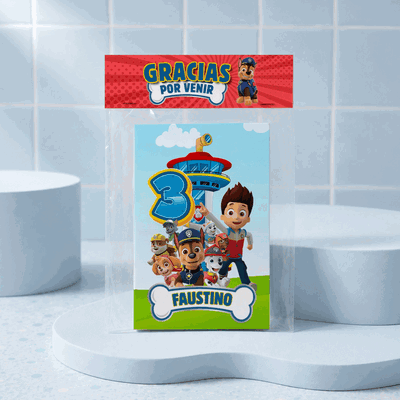 10 Mini Libritos para Colorear Personalizados Souvenir Paw Patrol