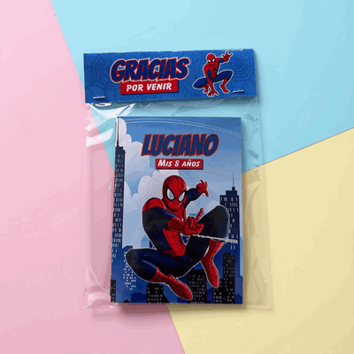 10 Mini Libritos para Colorear Personalizados Souvenir Hombre Araña Spiderman