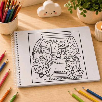 42 dibujos para colorear Cozy Eras - Escenas Relajantes y Adorables