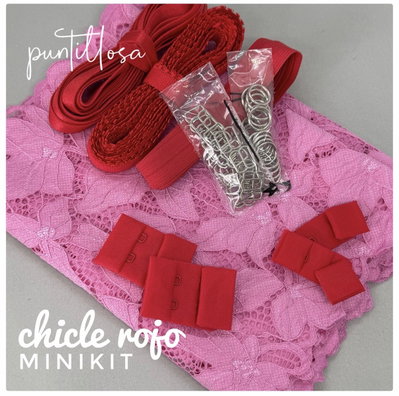 MINIKIT EMPRENDEDORA CHICLE ROJO - Insumos para tus primeros conjuntos