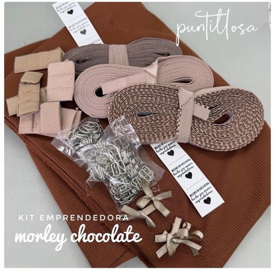 KIT EMPRENDEDORA MORLEY CHOCOLATE - Insumos para tus Primeros Conjuntos