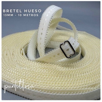 BRETEL 13MM HUESO FANTASIA para lenceria - 10 metros