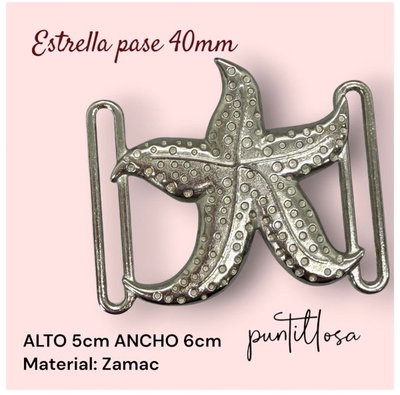 ESTRELLA DE MAR PARA MALLA 40MM - 1 UNIDAD