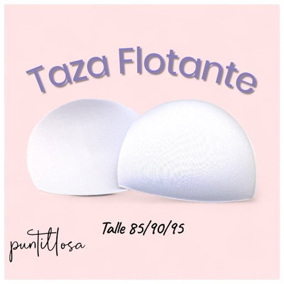 TAZA FLOTANTE BLANCA TALLES 85 90 95 - 1 PAR