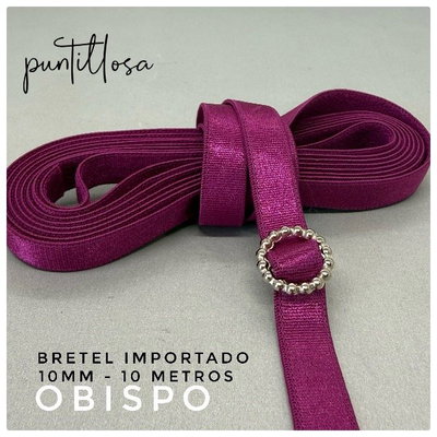 BRETEL 10MM PREMIUM RASADO OBISPO para lenceria - 10 METROS