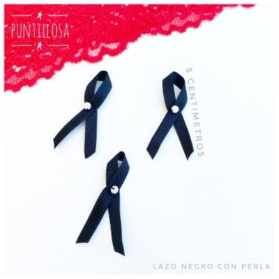 Moño lazo con perla
