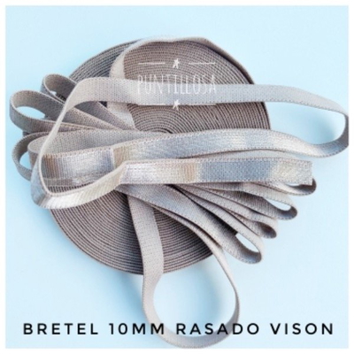 BRETEL 10MM PREMIUM RASADO VISON PARA LENCERIA - 10 METROS