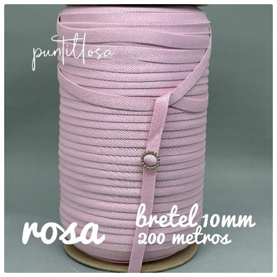 BRETEL 10MM ROSA para lenceria - ROLLO 200 METROS