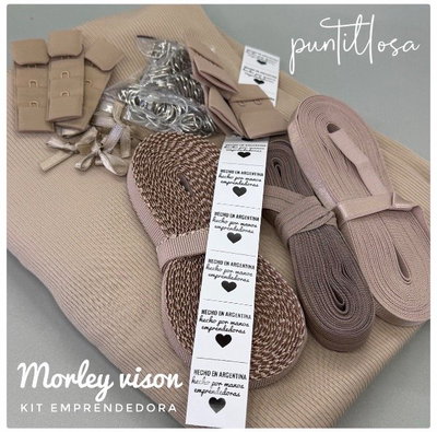 KIT EMPRENDEDORA MORLEY VISON - Insumos de lenceria para tus Primeros Conjuntos