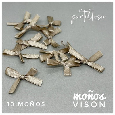 Moños Visón 10 unidades