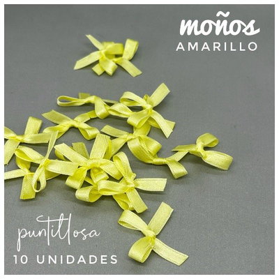 Moño amarillo 10 unidades