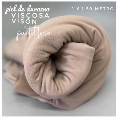 Viscosa Piel de durazno Vison - 1x1.50 metros