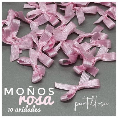 Moños Rosa 10 unidades