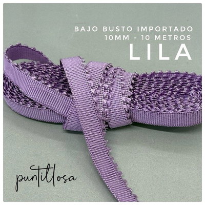 BAJO BUSTO 13MM LILA para lenceria - 10 METROS