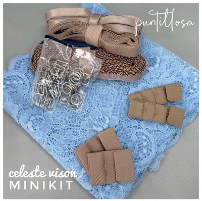 MINIKIT EMPRENDEDORA CELESTE VISON- Insumos para tus primeros conjuntos