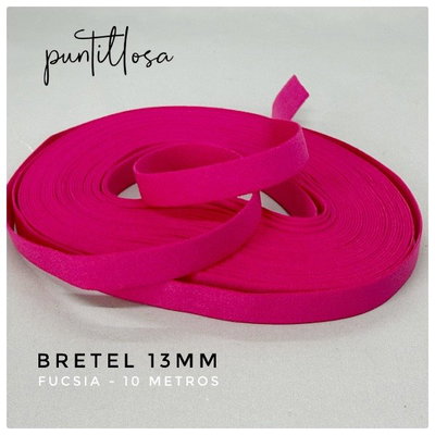 BRETEL 13MM FUCSIA OPACO para lenceria - 10 METROS