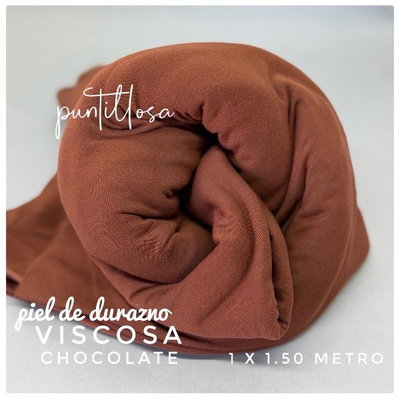 Viscosa Piel de durazno CHOCOLATE - 1x1.50 metros