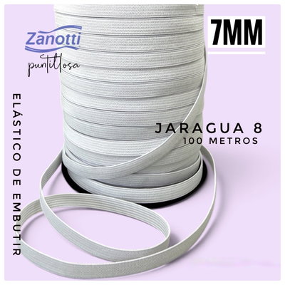 ELASTICO DE EMBUTIR 7mm CRUDO 100 Metros - JARAGUA ZANOTTI
