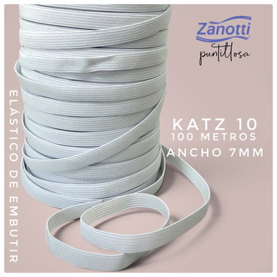 ELASTICO DE EMBUTIR 7mm CRUDO 100 Metros - KATZ ZANOTTI