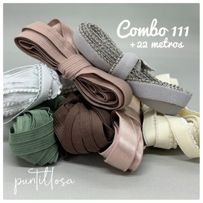 COMBO 111 - ELASTICOS SURTIDOS - +22 METROS