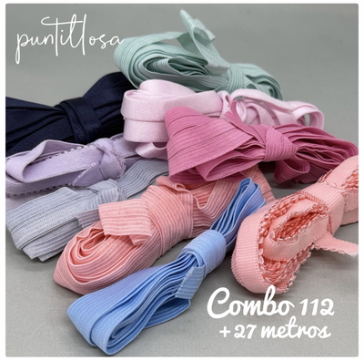 COMBO 112 - ELASTICOS SURTIDOS - +27 METROS